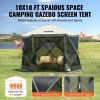 VERVO Pop-Up Gazebo Tent with 6 Removable Privacy Cloths & Mesh Windows