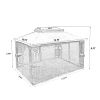 13' x 10' Patio Gazebo Canopy - Double Roof with Mosquito Netting