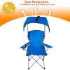 Foldable Beach Canopy Chair with Sun Protection