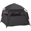 PawHut Extra Large Portable Dog Camping Tent – Green, with Carrying Bag for Beach, Backyard & Home