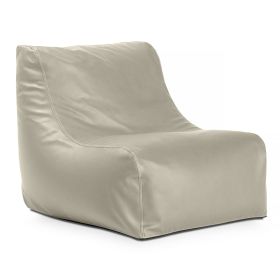 Jaxx Ponce Nautical Bean Bag Chair - Marine Vinyl Seating (Color: Mineral Gray)