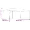 Party Tent with 6 Mesh Sidewalls