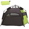 PawHut Extra Large Portable Dog Camping Tent – Green, with Carrying Bag for Beach, Backyard & Home