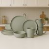 12-Piece Stoneware Dinnerware Set – Microwave & Dishwasher Safe, Non-Toxic, Stackable
