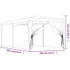 Party Tent with 6 Mesh Sidewalls