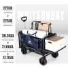 Whitsunday Collapsible Double Decker Wagon with Tailgate & All-Terrain Wheels