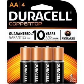 DURACELL COPPERTOP BATTERIES (Pack: 4, Size: AA)