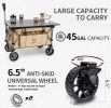 Whitsunday Moko Compact Folding Wagon Cart with Aluminum Table Plate