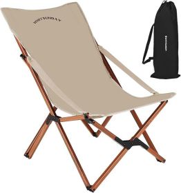 Whitsunday Outdoor Folding Butterfly Camping Chair (Color: Khaki)