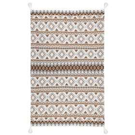 Weave Throw Outdoor Blanket (Color: Orange)