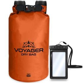 Voyager Waterproof Dry Bag (Color: Orange, Size: 30 Liters)