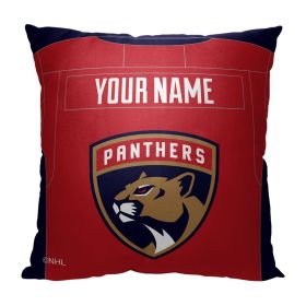 OFFICIAL NHL Jersey Personalized Pillow (Team: Panthers)