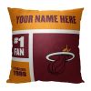 OFFICIAL NBA Color Block Personalized Pillow