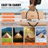 VEVOR Canvas Bell Tent, Waterproof with Stove Jack & Detachable Wall