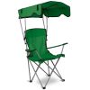 Foldable Beach Canopy Chair with Sun Protection