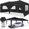 10'x20' EZ Pop Up Canopy with 6 Removable Sidewalls, Carry Bag & Weight Bags