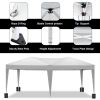 10'x20' EZ Pop Up Canopy with 6 Removable Sidewalls, Carry Bag & Weight Bags