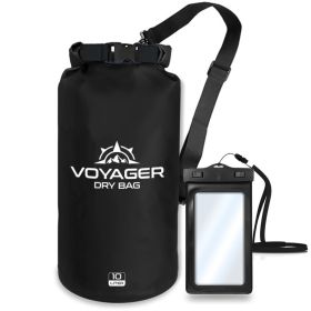 Voyager Waterproof Dry Bag (Color: Black, Size: 10 Liters)