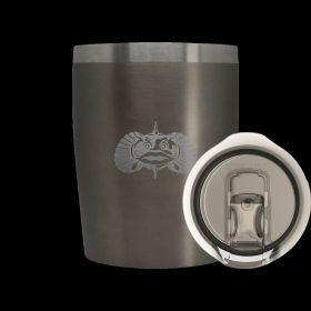 Toadfish Non-Tipping 10oz Rocks Tumbler (Color: Graphite)