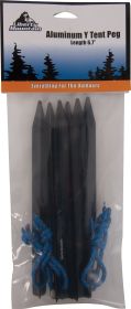 ALUMINUM Y TENT PEG (Pack: 6, Size: 6.7")
