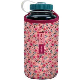 32 Oz Botl Sok Water Bottle Sleeve Insulated Neoprene Cover (Color: Spring Bouquet, Size: 32oz)