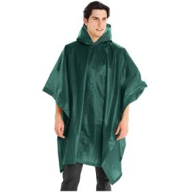 RAIN PONCHO (Color: Green)