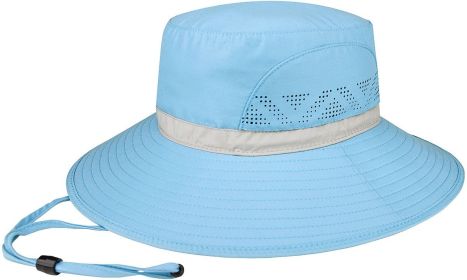 Microfiber UV Sun Hat (Color: Blue)