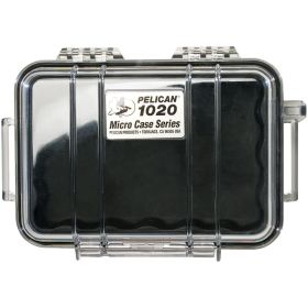 Pelican Micro Case Series – Watertight Protection (1010–1060) (Color: Black/Clear, Item: 1020)