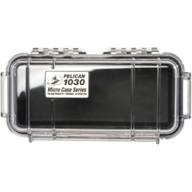Pelican Micro Case Series – Watertight Protection (1010–1060) (Color: Black/Clear, Item: 1030)