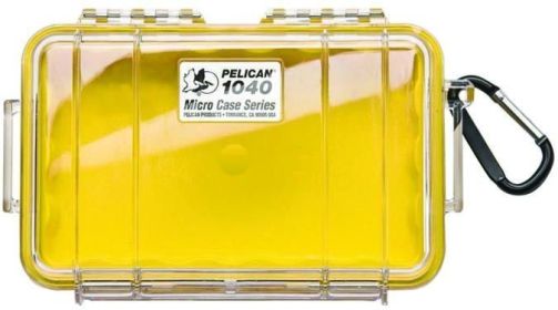 Pelican Micro Case Series – Watertight Protection (1010–1060) (Color: Yellow/Clear, Item: 1040)