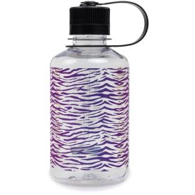 Nalgene 16 & 32 Fl Oz Plastic Narrow Mouth Water Bottle (Color: Rainbow Zebra, Size: 16oz)