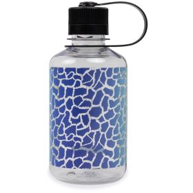 Nalgene 16 & 32 Fl Oz Plastic Narrow Mouth Water Bottle (Color: Rainbow Gifaffe, Size: 16oz)