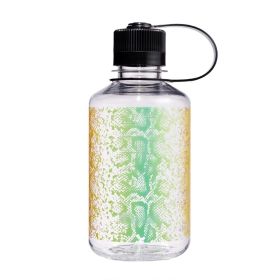 Nalgene 16 & 32 Fl Oz Plastic Narrow Mouth Water Bottle (Color: Rainbow Snake, Size: 16oz)