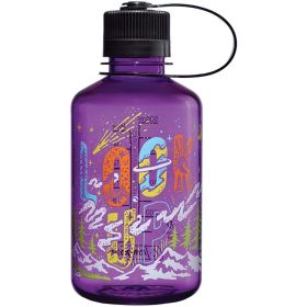 Nalgene 16 & 32 Fl Oz Plastic Narrow Mouth Water Bottle (Color: Purple Look Up, Size: 16oz)