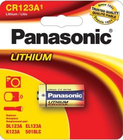 Panasonic CR123 Lithium Batteries – 3V High-Performance Power (Pack: 1)