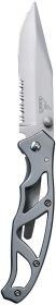 Gerber Paraframe Folding Knife Series (Color: Stainless, Style: Serrated)