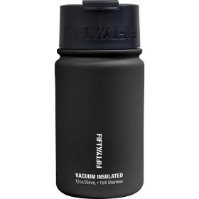 Vacuum Insulated Stainless Steel Water Bottles – Flip Cap Design (Color: Black, Size: 12oz)