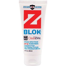 Z Blok Sunscreen – SPF 45 (Eye-Safe Zinc Protection) (Size: 2oz)