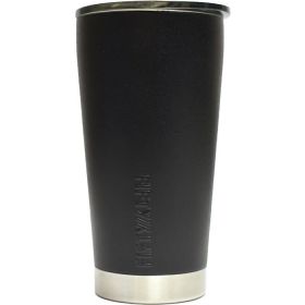 20 Oz Vacuum-Insulated Tumbler with Smoke Cap (Color: Black, Size: 16oz)