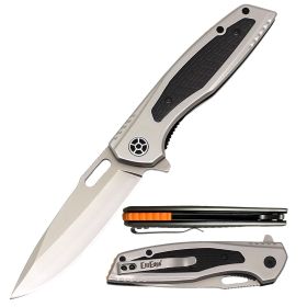 Ball Bearing Titanium Coated Blade Pocket Knife - 2 Color Selection (Color: White)