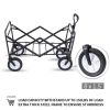 Whitsunday Folding Wagon 8" Heavy Duty Wheels with Rear Storage (Standard Size PLUS)