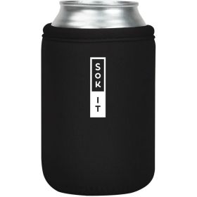 12 Oz Can Sok Sleeve for Beer & Soda Insulated Neoprene Cover (Color: Black, Style: Regular)