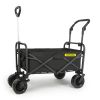 Whitsunday Folding Wagon – 8″ Heavy-Duty Wheels with Push Bar (Standard Size PLUS)