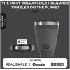 16 Oz Collapsible Tumbler with Lid & Straw