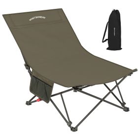 Whitsunday 3-Level Adjustable Camping Lounge Chair (Color: Green)