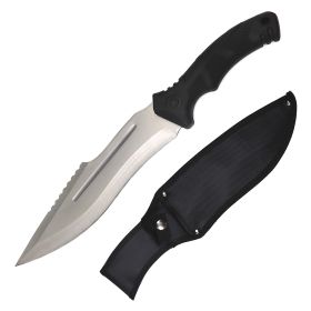 Day Zero Survival 15" Tactical Fixed Blade Hunting Bowie Machete Knife – 6 Blade Style Options (Design: 5)