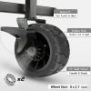 Whitsunday Folding Outdoor Wagon Cart 8“ Fat Wheel with Brake and Tailgate