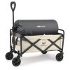 Whitsunday Collapsible Folding Garden Wagon – 5″ Solid Rubber Wheels