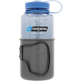 Olicamp Space Saver Mug with 32 oz Wide-Mouth Nalgene Bottle (Color: Black Handle/Gray w/Blue Lid)