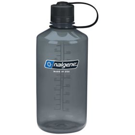 Nalgene 16 & 32 Fl Oz Plastic Narrow Mouth Water Bottle (Color: Gray, Size: 32oz)